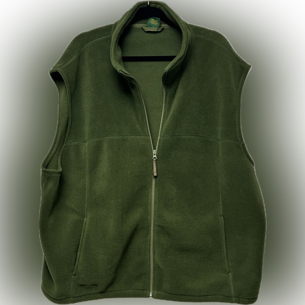 Cabela’s Men’s XXL Green Fleece Zip Vest